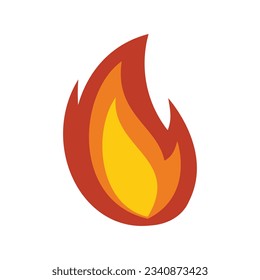 Fire flame heat icon. Flat illustration of Fire flame heat vector icon for web design isolated