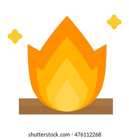 Fire flame hot burn and fire flame vector icon