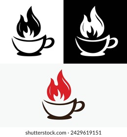 Fire Flame Hot Coffee Cup