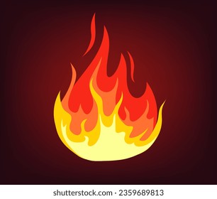 Feuer-Flamme-Wärmeisolierung Konzept. Vektorgrafik-Design-Illustration