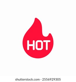 fire flame hot icon sign vector