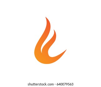 Fire flame hot logo