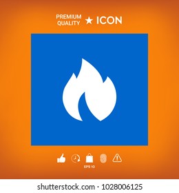 Fire, flame icon