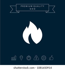 Fire, flame icon