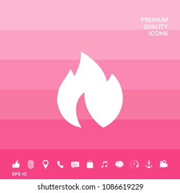 Fire, flame icon