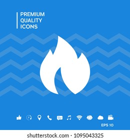 Fire, flame icon