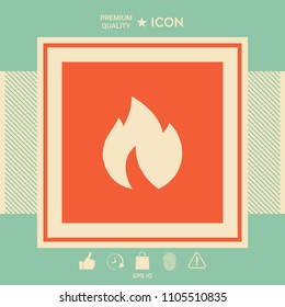Fire, flame icon
