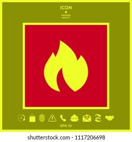 Fire, flame icon