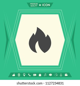 Fire, flame icon