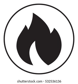 Fire, flame icon