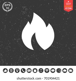 Fire, flame icon