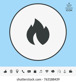 Fire, flame icon