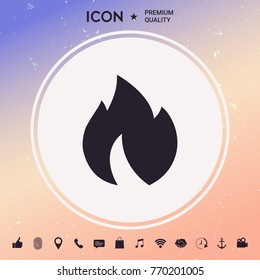 Fire, flame icon