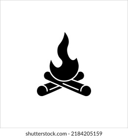 Icono de llama de fuego. Plantilla de diseño de ilustración vectorial de moda de icono de fuego