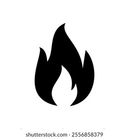 Fire flame icon. Burning symbol. Fire flame icon isolated on white background. Fire sign. Vector illustration