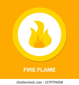 Fire Flame Icon, Campfire Sign - Hot Burn Element, Sign And Symbol