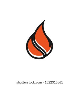 Fire flame icon design template vector isolated illustration