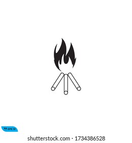 fire flame icon design vector illustration template