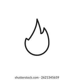 fire flame icon editable outline stroke vector eps