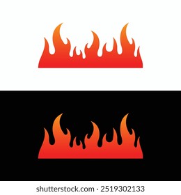 Fire flame icon editable vector design. Gradient color flame icon, symbol, logo, illustration design.