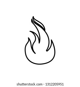 fire, flame icon. Element of Fire for mobile concept and web apps icon. Thin line icon for website design and development, app development
