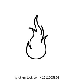 fire, flame icon. Element of Fire for mobile concept and web apps icon. Thin line icon for website design and development, app development