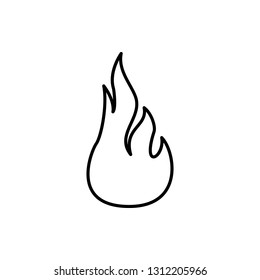 fire, flame icon. Element of Fire for mobile concept and web apps icon. Thin line icon for website design and development, app development