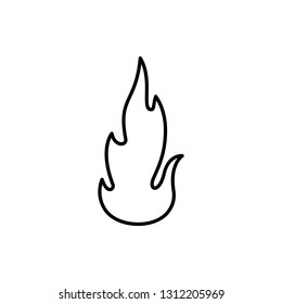 fire, flame icon. Element of Fire for mobile concept and web apps icon. Thin line icon for website design and development, app development