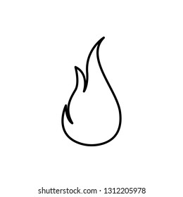 fire, flame icon. Element of Fire for mobile concept and web apps icon. Thin line icon for website design and development, app development