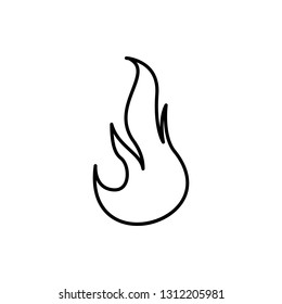 fire, flame icon. Element of Fire for mobile concept and web apps icon. Thin line icon for website design and development, app development