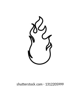 fire, flame icon. Element of Fire for mobile concept and web apps icon. Thin line icon for website design and development, app development
