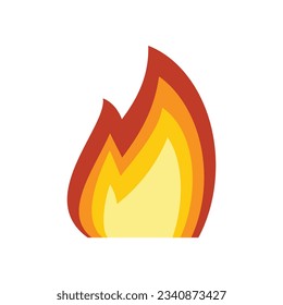 Fire flame icon. Flat illustration of Fire flame vector icon for web design isolated