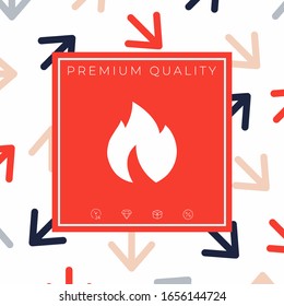 Fire, flame icon. Graphic elements for your design