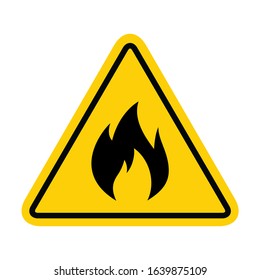 Fire flame icon. Fire hot flames vector sign isolated on white background