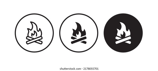 Fire flame icon Hot, oil, gas and energy icon vector, sign, symbol, logo, illustration, editable stroke, flat design style isolated on white linear