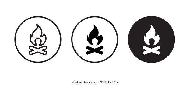 Fire flame icon Hot, oil, gas and energy icon vector, sign, symbol, logo, illustration, editable stroke, flat design style isolated on white linear