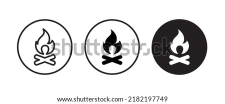 Fire flame icon Hot, oil, gas and energy icon vector, sign, symbol, logo, illustration, editable stroke, flat design style isolated on white linear