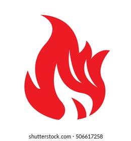 Fire Flame Icon Illustration Design Stock Vector (Royalty Free) 506617258