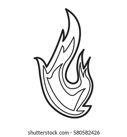 fire flame icon illustration design