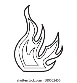 fire flame icon illustration design