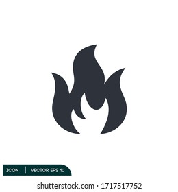 Fire Flame Icon Illustration Ignite Symbol Design Element Logo Template Vector Eps 10