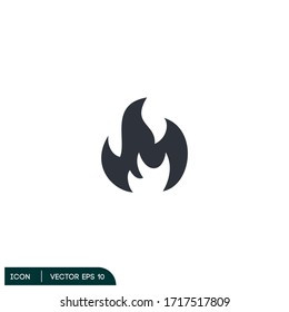 Icono de llama de fuego ilustración de símbolo de diseño símbolo de diseño plantilla vectorial eps 10