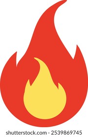 Illustration von Feuer- oder Flammensymbolen