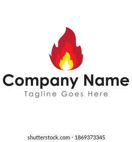 Fire flame icon logo design. this design is 300 dpi high-resolution vector logo design.