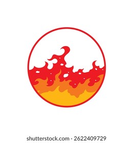 Fire flame icon logo. Nice vector logo icon design illustration