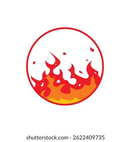 Fire flame icon logo. Nice vector logo icon design illustration