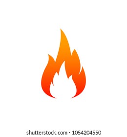 Fire Flame Symbol Flame Flat Style Stock Vector (Royalty Free) 1919134805