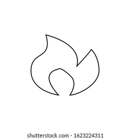 Fire flame icon. Olympic symbol. Logo design element