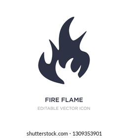fire flame icon on white background. Simple element illustration from Nature concept. fire flame icon symbol design.