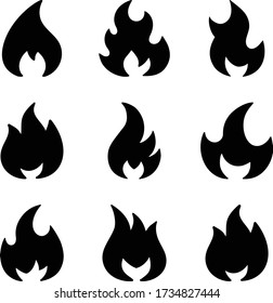 Fire And Flame Icon Set